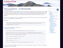 Tablet Screenshot of adropofrain.net